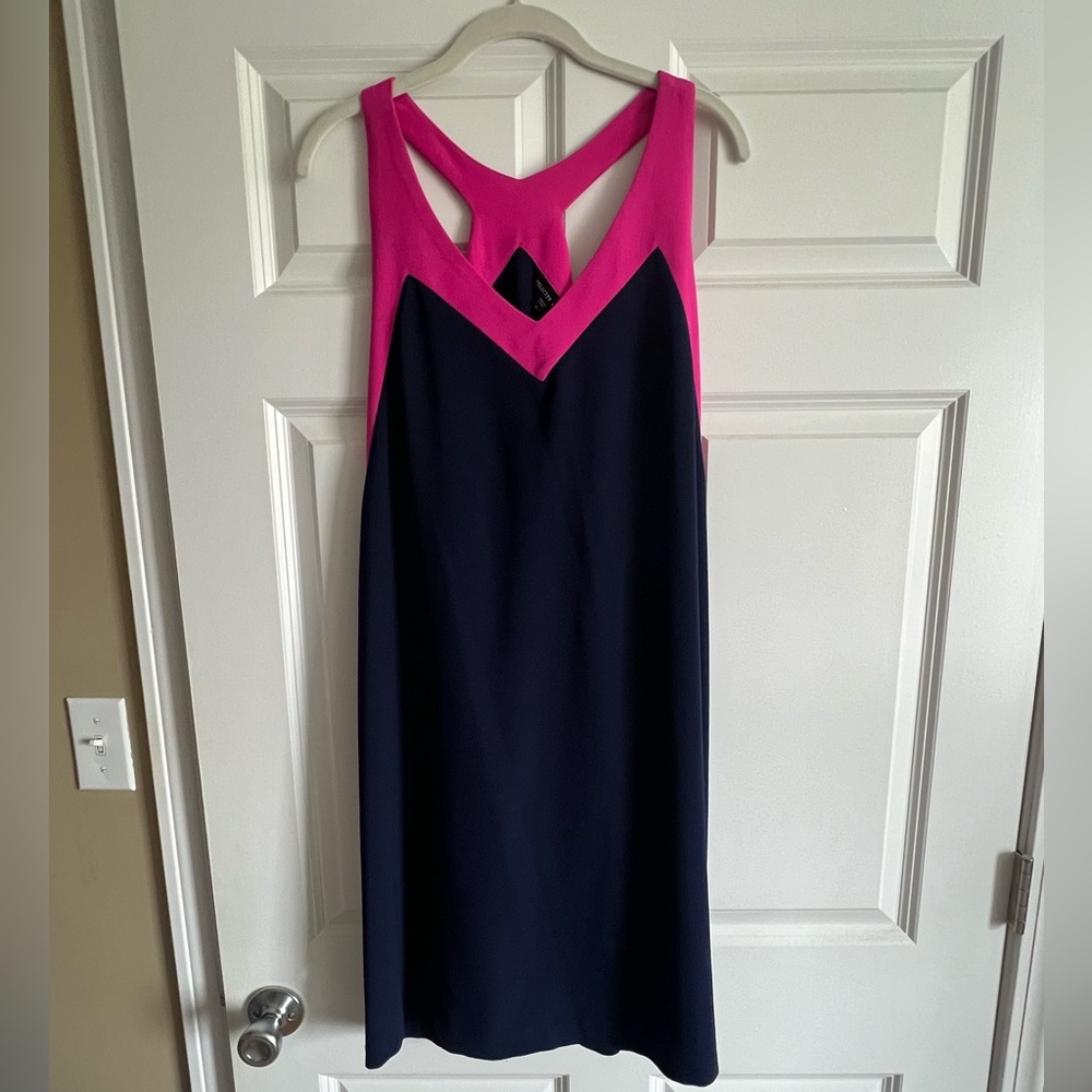 Felicity and Coco racer back dress blue and pink XL